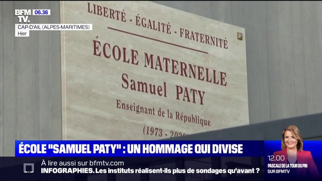 École Samuel Paty , un hommage qui divise au Cap d'Ail