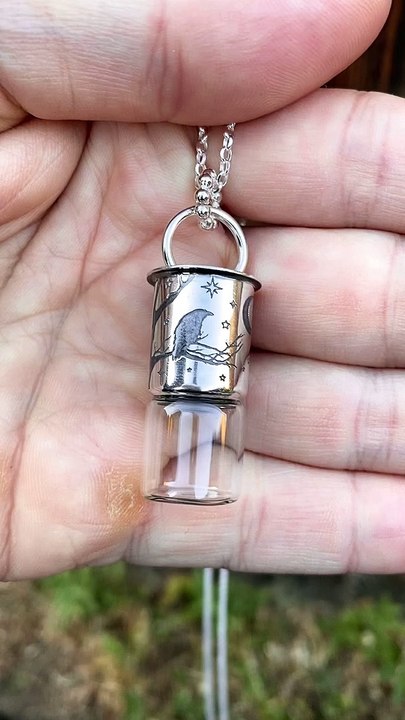 Nevermore Mini Rollerball Necklace
