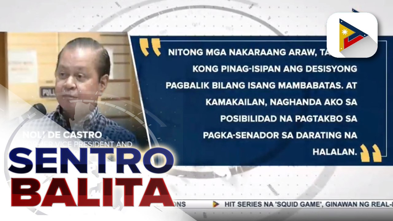 Dating VP at veteran journalist Noli de Castro, umatras sa pagtakbo sa pagka-senador sa Halalan 2022
