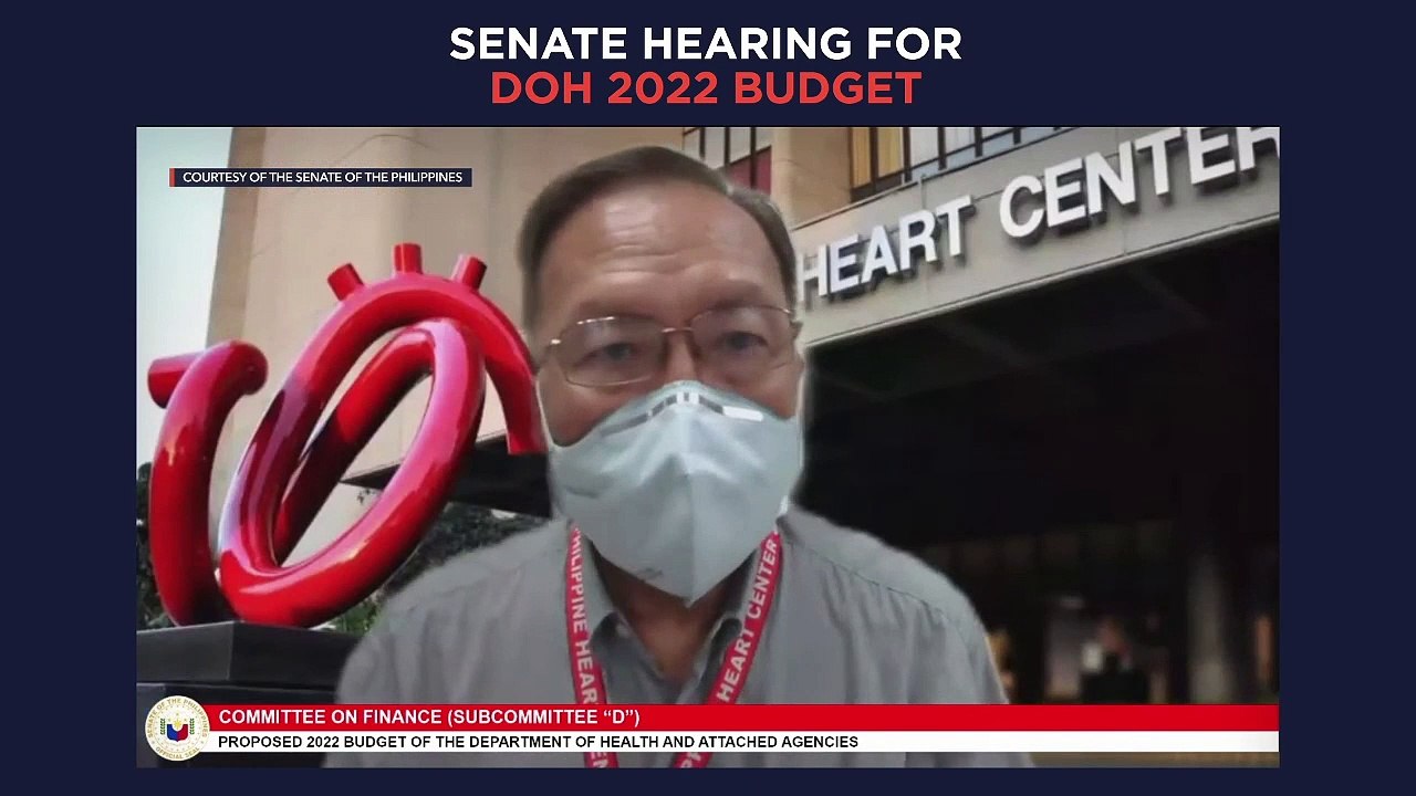Senate hearing on proposed 2022 budget for DOH