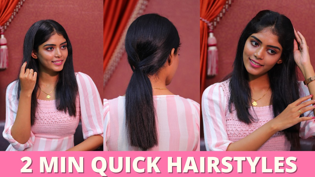 3 Quick & Easy Hairstyles For College & Office Going Girls | Trendy Hairstyles | Say Swag