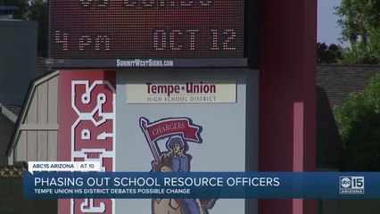 Tempe school board looks at phasing out school resource officers