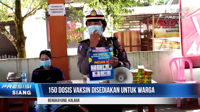 Masyarakat Antusias Ikuti Vaksinasi di Polres Bengkayang