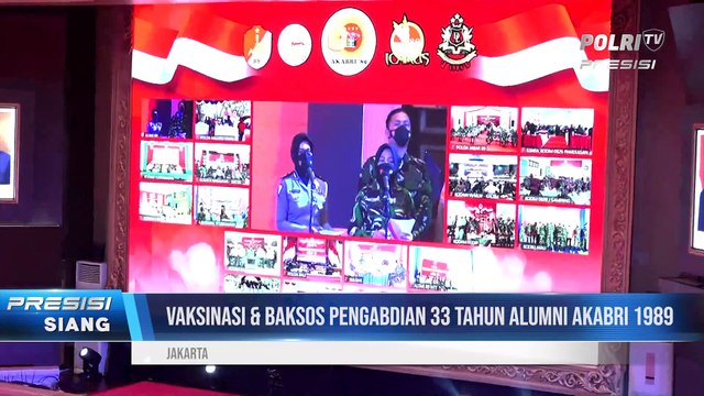 Panglima TNI dan Kapolri Tinjau Kegiatan Vaksinasi dan Bakti Sosial Alumni AKABRI 1989