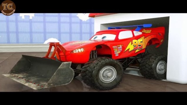 Street Vehicles Bulldozer Mcqueen Assembly Tyres. Learn colors with Trucks