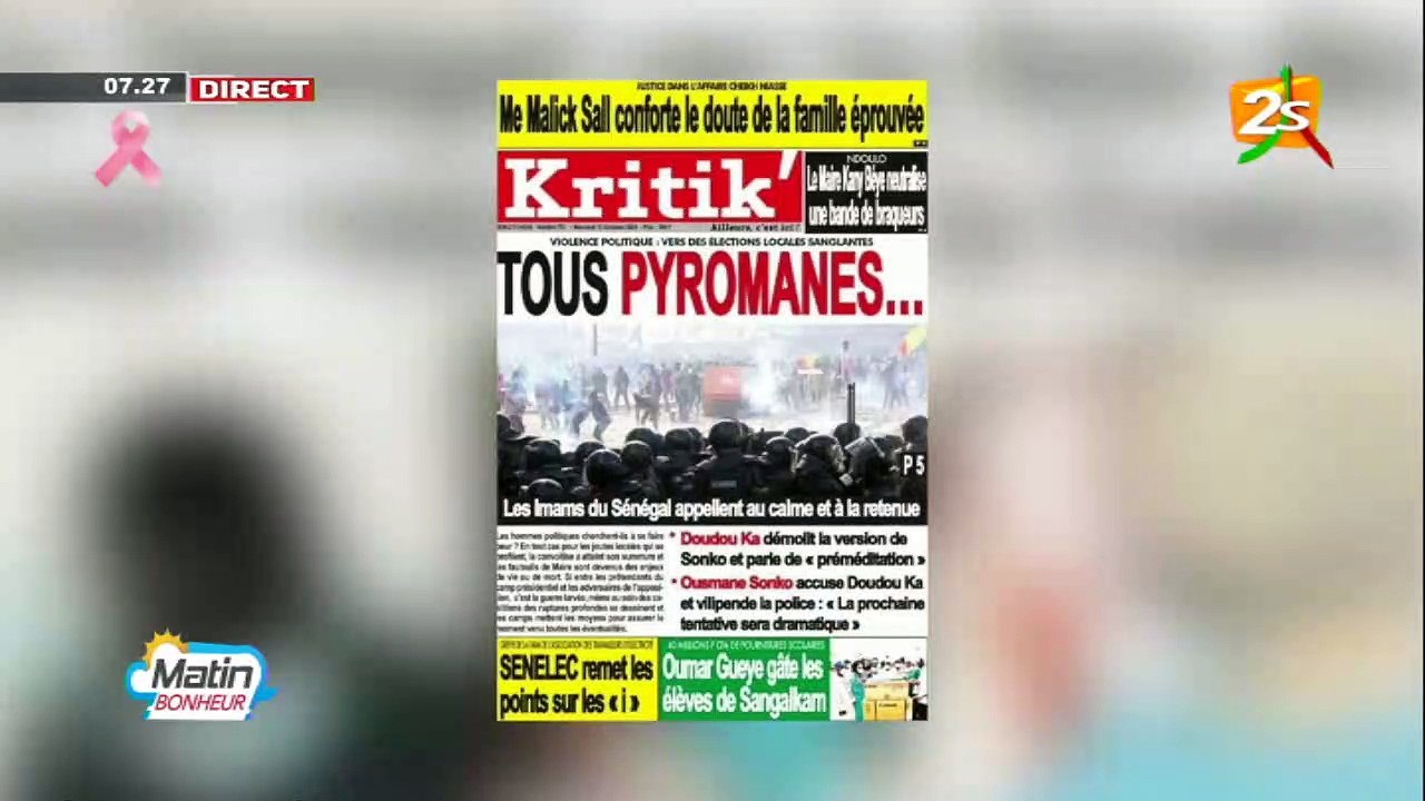 SAMBA TALL SARR - EXPERT EN RESSOURCES MINIÈRES DANS  DANS MATIN BONHEUR AVEC ASTOU DIONE / MERCREDI 13 OCTOBRE 2021