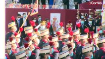 La Fiesta Nacional ha recuperado este 2021 el tradicional desfile militar en Madrid