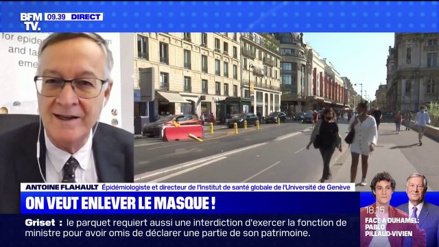 Covid-19: pour l'épidémiologiste Antoine Flahaut, lorsque le virus circule extrêmement peu, il n'y a pas de grand danger à ne plus respecter les gestes barrières mais si un rebond revient , il faudra à nouveau les respecter