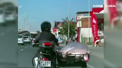 Diyarbakır'da tepki çeken et taşıma anları kamerada