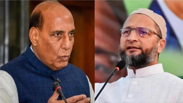 Owaisi Vs Rajnath Singh over Veer Savarkar