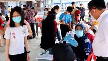 巴生县17华小 分时段施打   首批2639小六生  接种