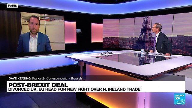 Divorced UK and EU head for new Brexit fight over N. Ireland trade