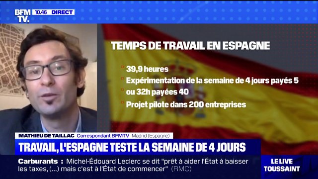 Travail: l'Espagne teste la semaine de quatre jours dans plusieurs centaines d'entreprises