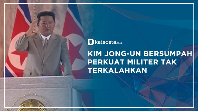 Kim Jong-un Bersumpah Perkuat Militer Tak Terkalahkan | Katadata Indonesia