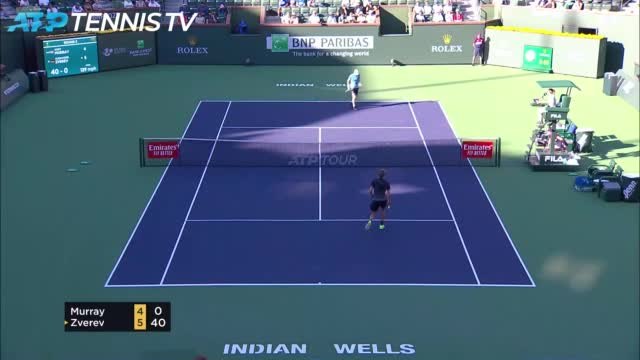Indian Wells - Zverev trop fort pour Murray