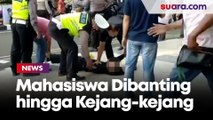 Polisi Banting Mahasiswa hingga Kejang-kejang Saat Demo HUT ke-389 Tangerang