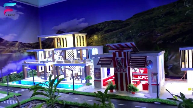 AMAZING! Building Miniature Model City At Home - How to Make A Modern Mini City With swimming pool
