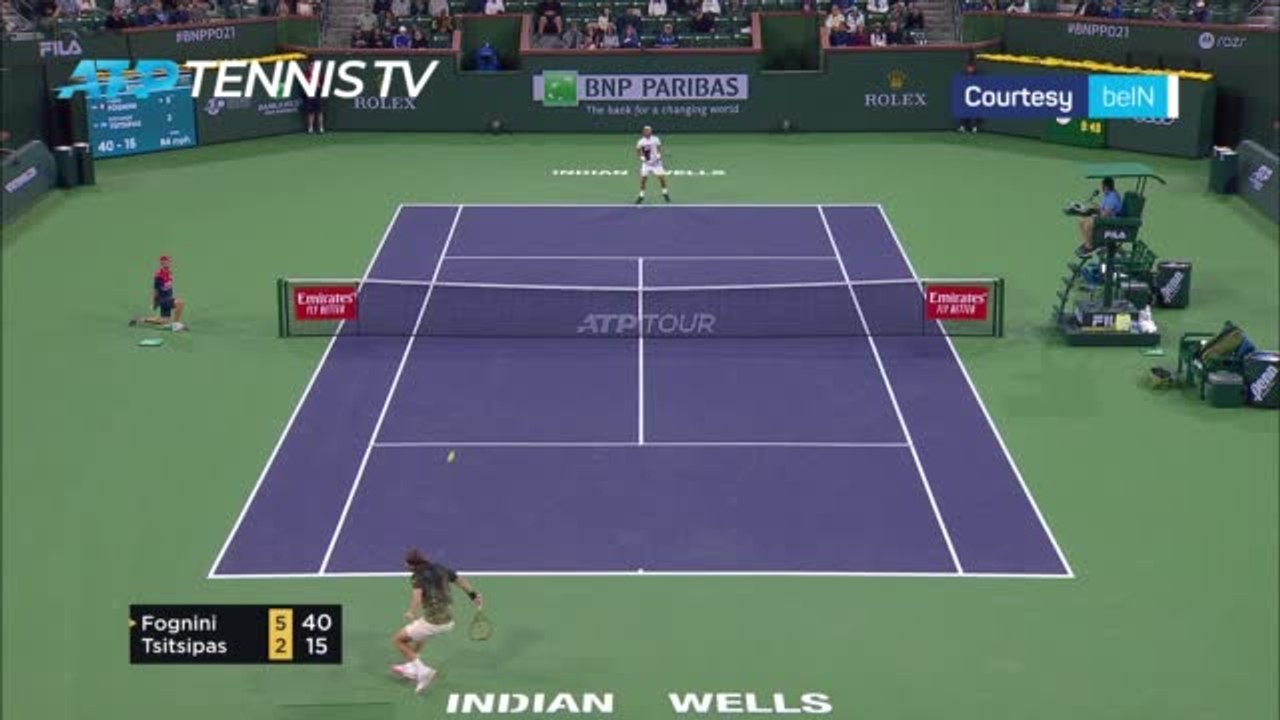 Tsitsipas maintains perfect record over Fognini