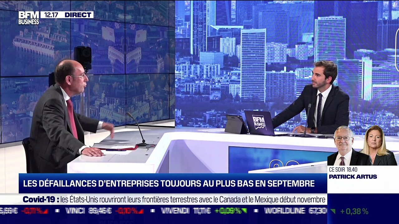 Claude Piot (Banque de France) :Les défaillances d'entreprises toujours au plus bas en septembre - 13/10