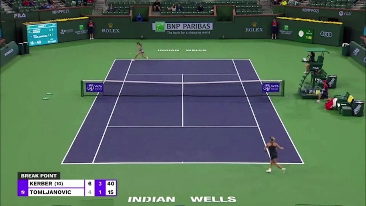 Highlights: Kerber im Indian-Wells-Viertelfinale