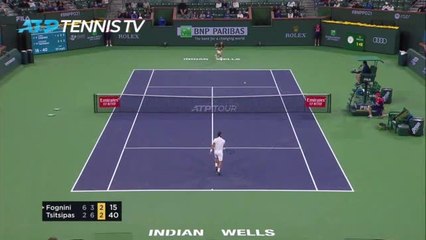 Indian Wells - Tsitsipas renverse Fognini