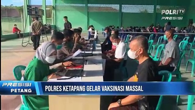 Ribuan Warga Antusias Ikuti Vaksinasi yang Digelar Polres Ketapang