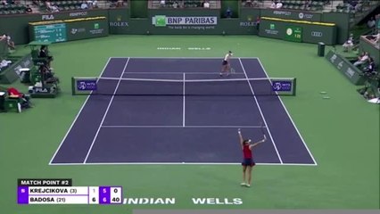 Indian Wells - Badosa impressionne face à Krejčíková