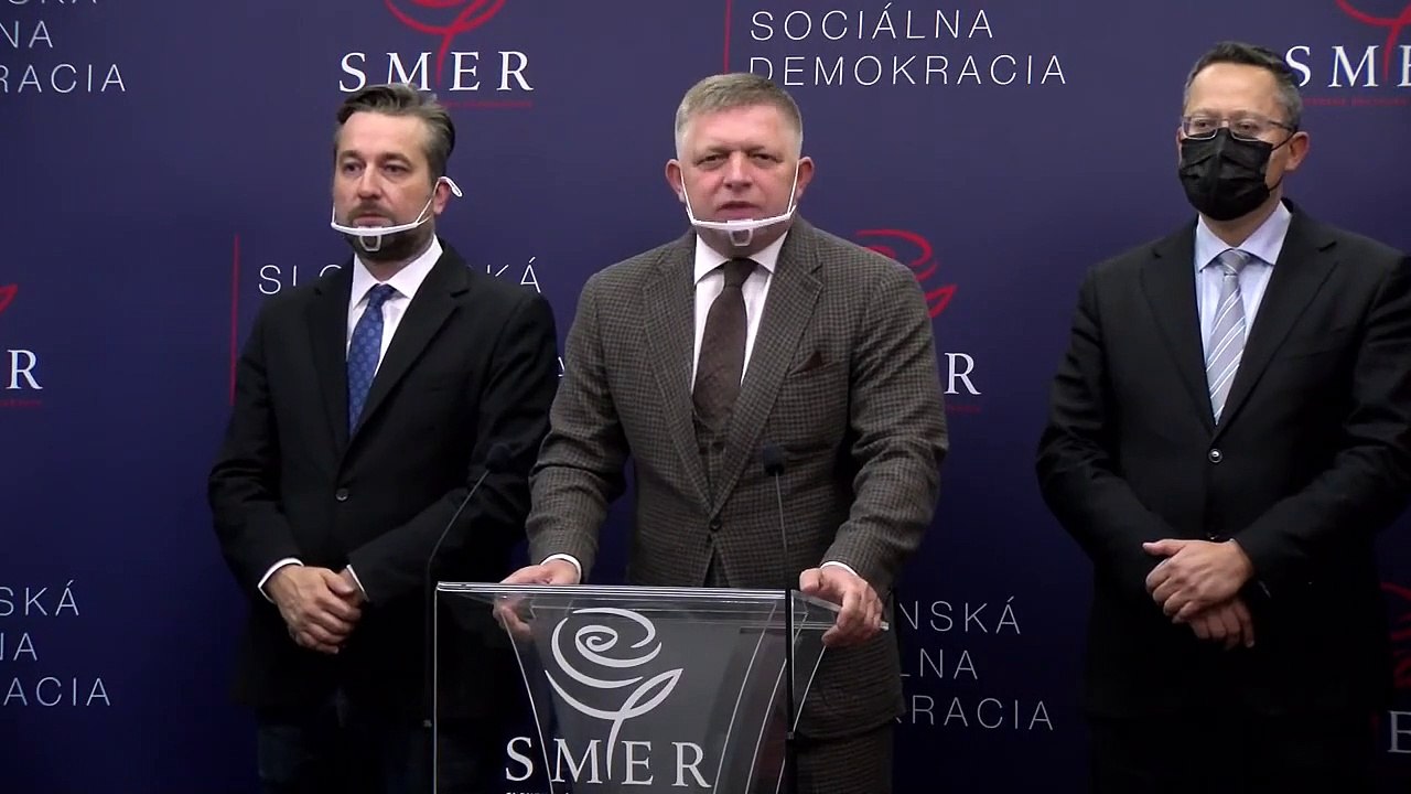 ZÁZNAM: Aktuálna politická situácia - TK predstaviteľov strany Smer-SD