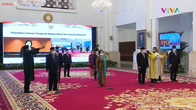 Presiden Jokowi Lantik Megawati Jadi Dewan Pengarah BRIN