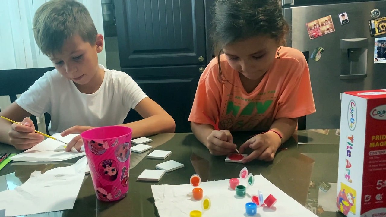Unboxing Tile Art - Fridge magnet - Magneti de frigider personalizati