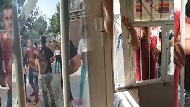 Aile hekimiyle tartışıp, pencerelerini tekmeleyip, yumrukladılar