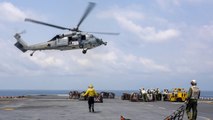 US Navy - USS America LHA 6 Conducts Replenishment at Sea - Gulf of Thailand