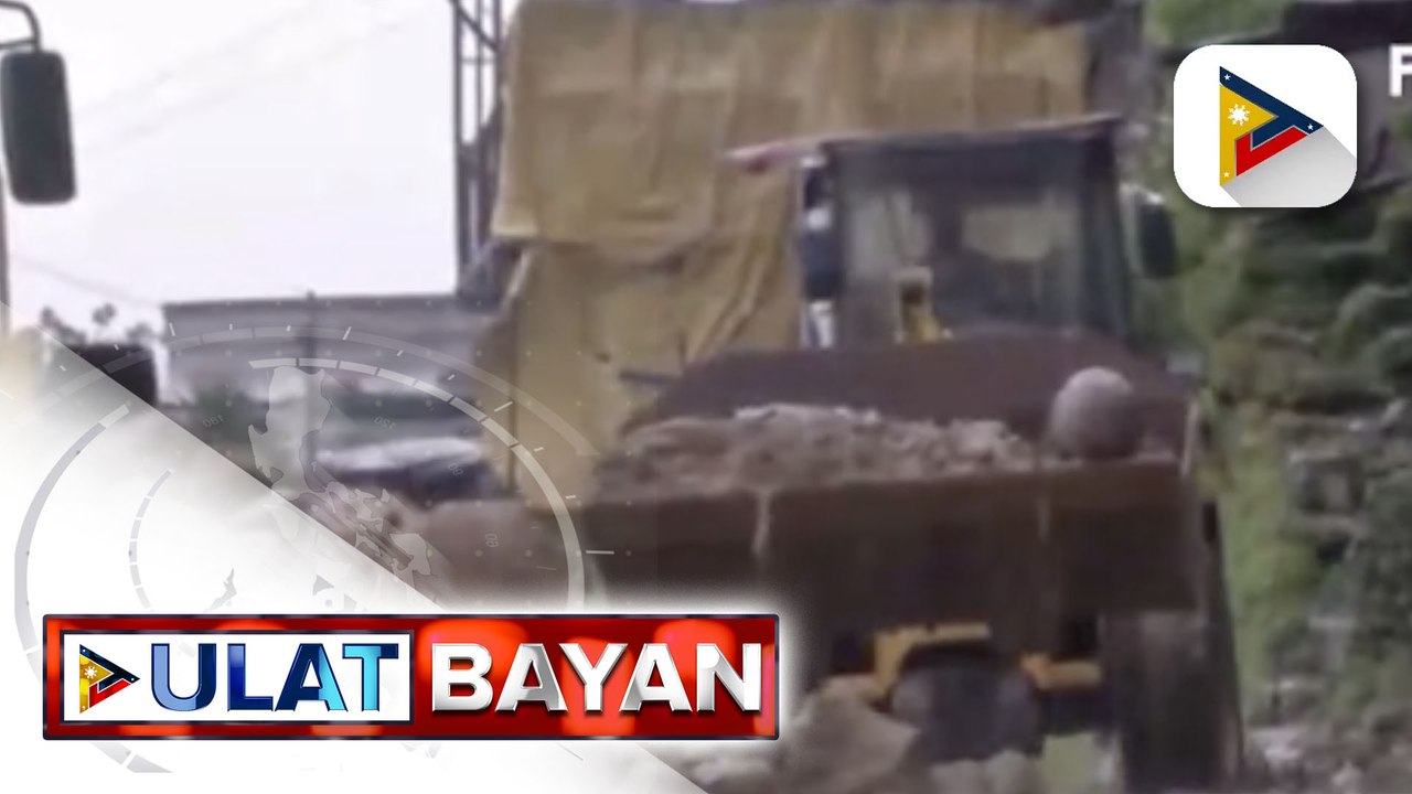 DPWH CAR, tuluy-tuloy ang isinasagawang clearing ops sa mga kalsadang apektado ng pagguho dahil sa Bagyong Maring