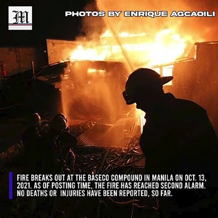 LOOK: Fire hits Baseco compound in Manila - video Dailymotion