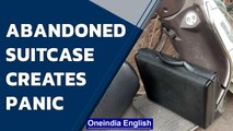 Bengaluru: Bomb disposal squad called as abandoned suitcase creates panic | Oneindia News