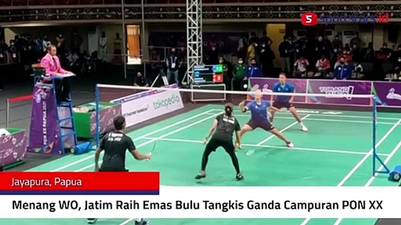 Menang WO, Jatim Raih Medali Emas Bulu Tangkis Ganda Campuran PON XX Papua