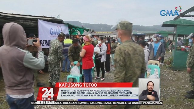 Mahigit 1,700 indibidwal na nasalanta ng Bagyong Maring, hinatiran ng tulong ng GMA Kapuso Foundation; Operation Bayanihan, isasagawa rin sa iba pang lugar sa Northern Luzon | 24 Oras