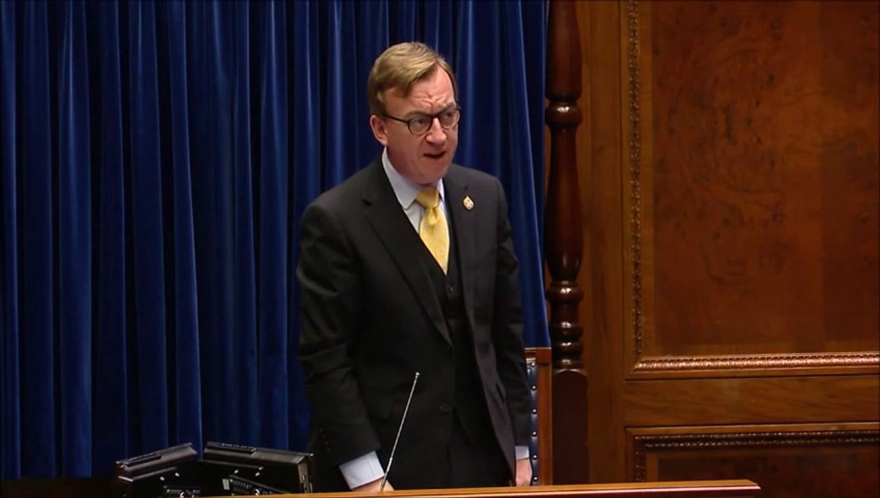 Heated exchange between Sinéad McLaughlin and Gordon Lyons over Derry jobs