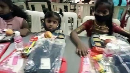 नवरात्र के उपलक्ष्य में कन्या पूजन