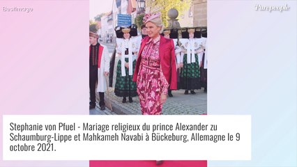 Mariage du prince Alexander zu Schaumburg-Lippe : Mahkameh ressort la magnifique tiare Palmette !