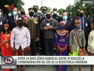 FANB conmemoró el Día de la Resistencia Indígena en la Base Aérea Mariscal Sucre de Aragua