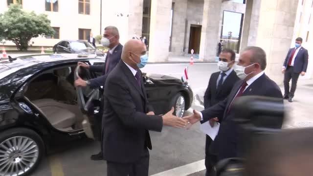 TBMM Başkanı Şentop, Tacikistan Temsilciler Meclisi Başkanı Zokirzoda ile görüştü