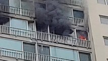 아파트에서 향초 피우다 불...주민 40여 명 대피 / YTN