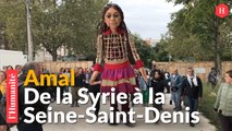 Aubervilliers : la marionnette géante Amal, icône des enfants exilés, déambule en Seine-Saint-Denis