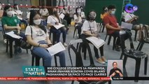 800 college students sa Pampanga, binakunahan kontra COVID bilang paghahanda sa face-to-face classes | SONA