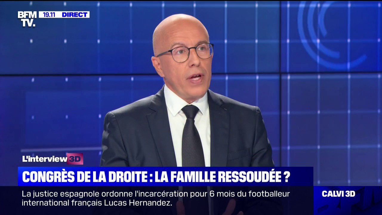 Congrès LR: pour Éric Ciotti, la participation de Xavier Bertrand est "une bonne nouvelle collective"