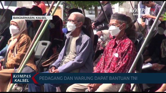 Kodim Banjarmasin Salurkan 3.200 Bantuan Tunai untuk Pedagang Kaki Lima dan Warung