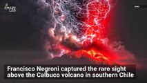 This Amazing Volcanic Lightning Captured During Eruption in Chile!