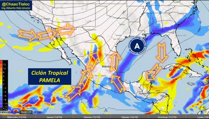 Clima de hoy miércoles: Fuertes ráfagas de viento con lloviznas y chubascos por efecto de Pamela