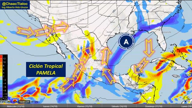 Clima de hoy miércoles: Fuertes ráfagas de viento con lloviznas y chubascos por efecto de Pamela